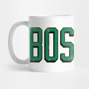 BOSton retro - White/Green Mug